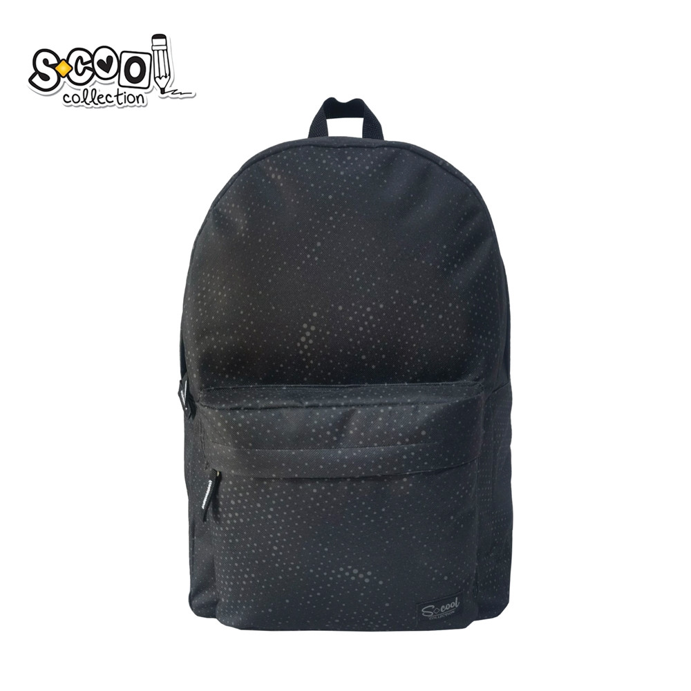 Ghiozdan ergonomic CLASSIC BLACK, scoala/sport, 43x30x16 cm - imagine 4